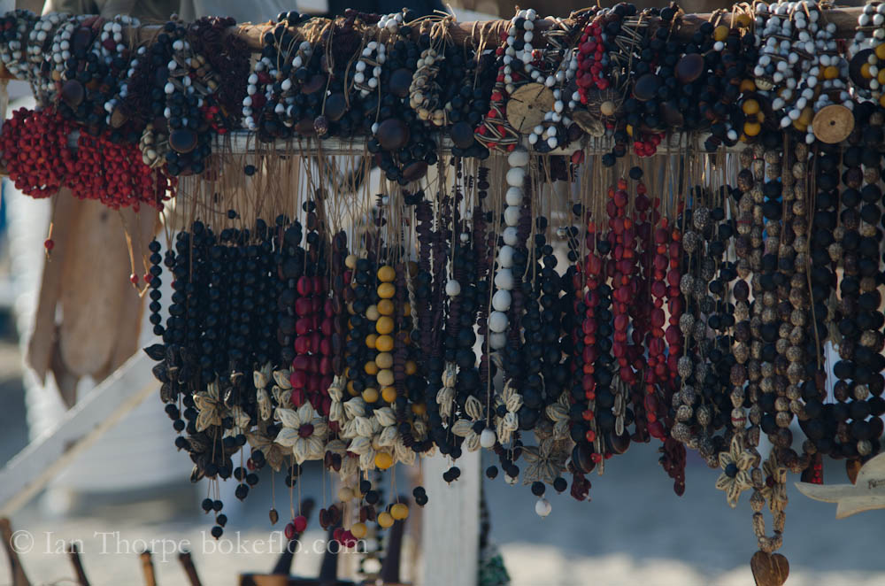 Beach Vendor's Necklaces and Bracelets Varadero Beach, Cuba