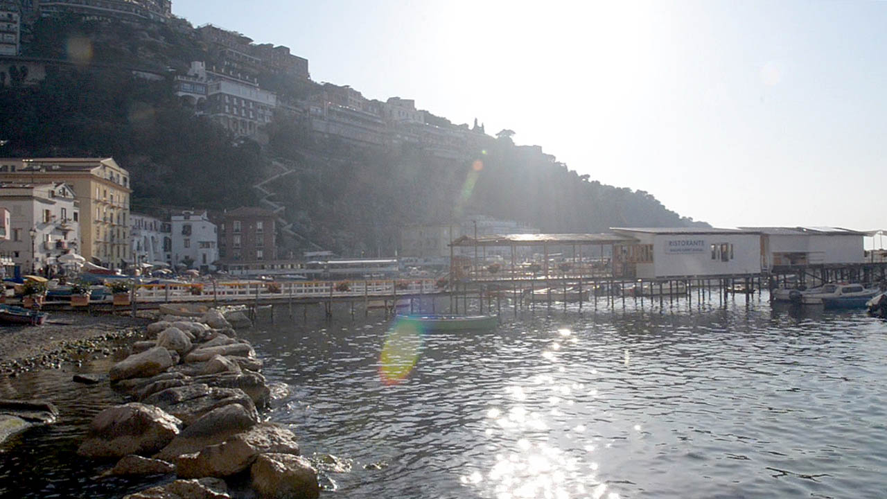 The coastal town of Sorrento, part of Italy's beautiful Mediterranean Coast