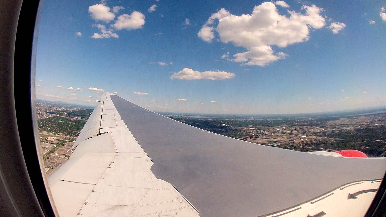 GoPro Time Lapse Flight Home From Rome Italy With Delay on Airport Tarmac