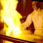 Entertaining Chef Cooking with Fire at the Japanese Restaurant at the Iberostar Laguna Azul Beach Resort Varadero Cuba